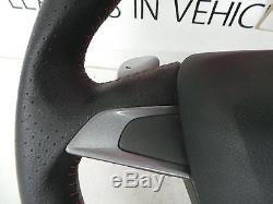 2015 SEAT IBIZA FR Multifunctional Black Leather Steering Wheel + Paddle Shift