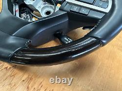 2016-2021 Lexus LX570 Steering Wheel Paddle Shifters Black Wood With Switches OEM