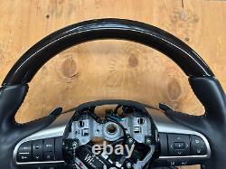 2016-2021 Lexus LX570 Steering Wheel Paddle Shifters Black Wood With Switches OEM