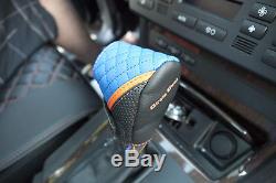 2016 Black Blue Car Seat Cover with Shift Knob Seat Belt Steering Wheel Covers Set