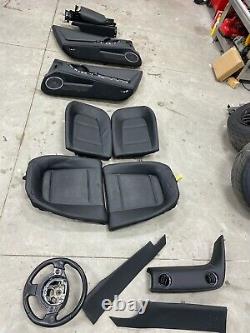 2016 Nissan GT-R GTR R35 Complete Black Interior Seats Door Panels SteeringWheel
