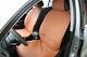 2016 Orange Brown Seat Belt Steering Wheel Shift Knob Front &back Car Seat Cover