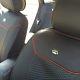 2016 Seat Cover Set Black Pvc Leather Steering Wheel Shift Knob Belt Covers