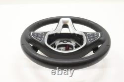2017-2018 MERCEDES C300 W205 LEATHER STEERING WHEEL WithDRIVER MEMORY & ASSIST OEM