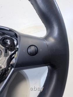 2017-2020 Tesla Model 3 Steering Wheel Leather Black (Non-Heated) 1105324-00-G