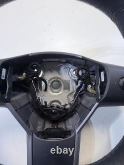 2017-2020 Tesla Model 3 Steering Wheel Leather Black (Non-Heated) 1105324-00-G