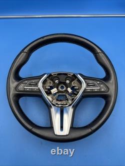 2017 2024 INFINITI Q50 Q60 LEATHER STEERING WHEEL With HEATED OEM BLACK G