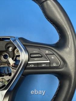 2017 2024 INFINITI Q50 Q60 LEATHER STEERING WHEEL With HEATED OEM BLACK G