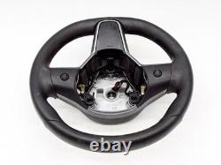 2017-2025 Tesla Model 3 Y Steering Wheel Black Leather OEM 1095222-00-L