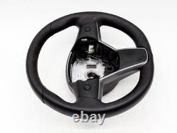 2017-2025 Tesla Model 3 Y Steering Wheel Black Leather OEM 1095222-00-L