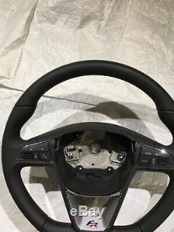 2017+ Seat 6f Leon Ibiza Arona Flat Bottem Steering Wheel Fr Red Stitching Mint