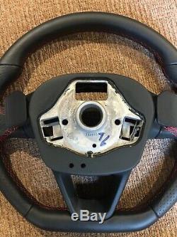 2017 Seat Leon Fr 5f Mk3 Red Stitching Dsg Paddleshift Steering Wheel Mint