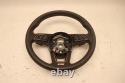 2018-2019 Audi S5 Driver Side Steering Wheel Black Multifunction Oem