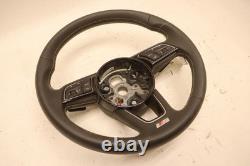 2018-2019 Audi S5 Driver Side Steering Wheel Black Multifunction Oem