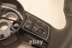 2018-2019 Audi S5 Driver Side Steering Wheel Black Multifunction Oem