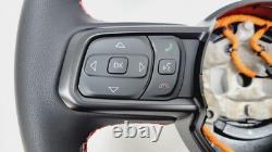 2018 -26 Jeep Wrangler JL Gladiator JT Steering Wheel withRed Stitching 7ER751R3AD