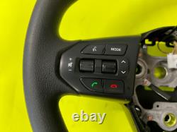 2018 Kia Sedona Black Leather Wrapped Steering Wheel Oem