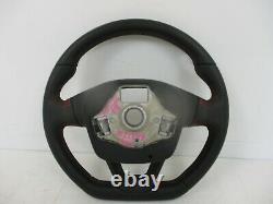 2018 Seat Leon Fr Flat Bottom Steering Wheel Leather 575419091h #21398