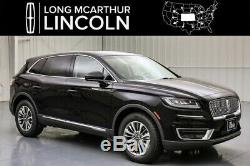 2019 Lincoln Nautilus Select AWD SUV Climate Pkg Moonroof MSRP $50520