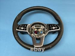 2020-2022 Mercedes-Benz GLE GLS Black Leather Steering Wheel 0004605902 OEM