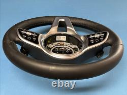 2020-2022 Mercedes-Benz GLE GLS Black Leather Steering Wheel 0004605902 OEM