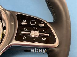 2020-2022 Mercedes-Benz GLE GLS Black Leather Steering Wheel 0004605902 OEM