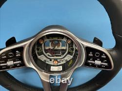 2020-2022 Mercedes-Benz GLE GLS Black Leather Steering Wheel 0004605902 OEM
