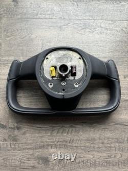 2021-2025 Tesla Model S X Yoke steering wheel black OEM 1622612-00-G