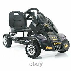 3 Point Steering Batmobile Pedal Go Kart with Adjustable Safe Seat & Rubber Wheels