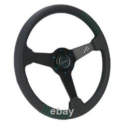 3-Spoke 20 Steering Wheel Year Anniversary Black Perforated Leather Reinforced