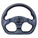 3-spoke Matte Black Carbon Fiber D-shape Steering Wheel W Flat Bottom