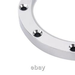 30 Manual Chrome Steering Column with 14 9 Holes Steering Wheel & Horn Button