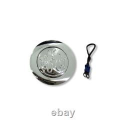 30 Manual Chrome Steering Column with 14 9 Holes Steering Wheel & Horn Button