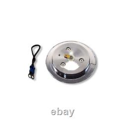 30 Manual Chrome Steering Column with 14 9 Holes Steering Wheel & Horn Button