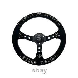 330mm Deep Dish Steering Wheel Fit 6 hole Hub Like Vertex Nardi NRG Grip