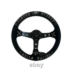 330mm Deep Dish Steering Wheel Fit 6 hole Hub Like Vertex Nardi NRG Grip