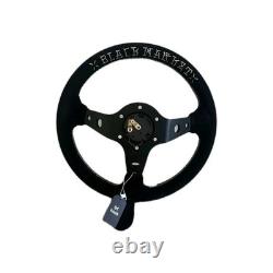 330mm Deep Dish Steering Wheel Fit 6 hole Hub Like Vertex Nardi NRG Grip