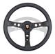 350mm Momo Leather Steering Wheel Fits For Porsche Classic Oe#pcg34708410 Black