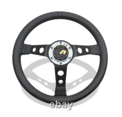 350mm MOMO Leather Steering Wheel fits for Porsche Classic OE#PCG34708410 Black