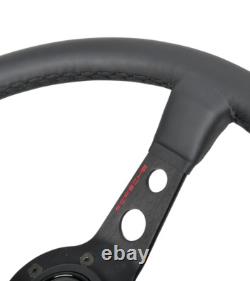 350mm MOMO Leather Steering Wheel fits for Porsche Classic OE#PCG34708410 Black