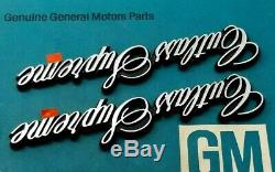 4 Door 80 87 Olds Cutlass Supreme Nos Fender Emblem Set 4dr Sedan Oem Gm Trim