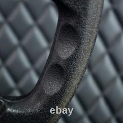 4 Spoke Chrome Black Steering Wheel 16 Freightliner, Kenworth, Peterbilt, Volvo