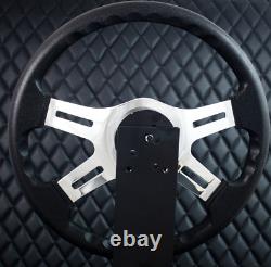 4 Spoke Chrome Black Steering Wheel 16 Freightliner, Kenworth, Peterbilt, Volvo