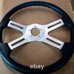 4 Spoke Steering Wheel 18 Black Polyurethane Kenworth Peterbilt Hub Included