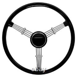 400mm Vintage Iron 3 Spoke Banjo Vintage Classic Steering Wheel For Porsche 356