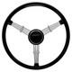 400mm Vintage Iron 3 Spoke Banjo Vintage Classic Steering Wheel For Porsche 356