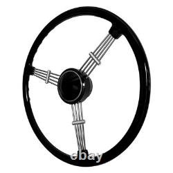 400mm Vintage Iron 3 Spoke Banjo Vintage Classic Steering Wheel For Porsche 356