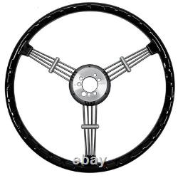 400mm Vintage Iron 3 Spoke Banjo Vintage Classic Steering Wheel For Porsche 356