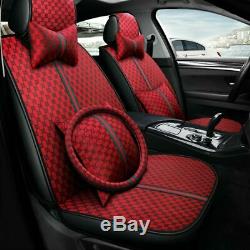 5-Seat Car Seat Cover Protector Cushion Full Set Universal Front+Rear Waterproof