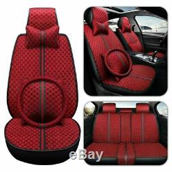 5-Seat Car Seat Cover Protector Cushion Full Set Universal Front+Rear Waterproof